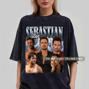 Sebastian Stan Unisex Softstyle Vintage Shirt, Geschenk für Frau und Mann Unisex Shirt