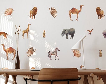 Summer Safari Animal Wall Decals | Urbanwalls