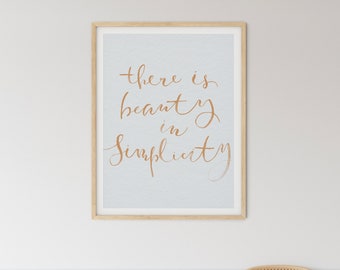 Beauty in Simplicity Art Print | Urbanwalls