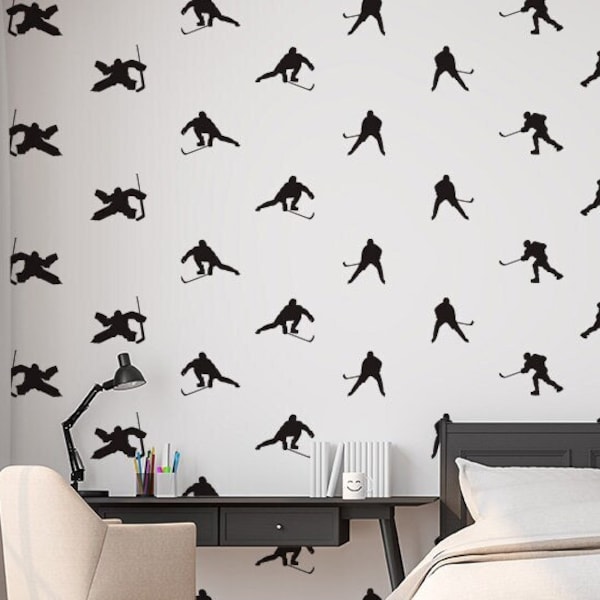 Hockey Wall Decal Etsy Canada