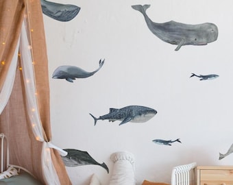 Big Whale Wall Decals | Urbanwalls