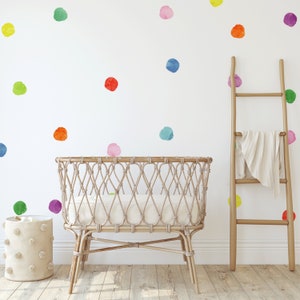 Watercolor Polka Dots Wall Decals Urbanwalls Rainbow