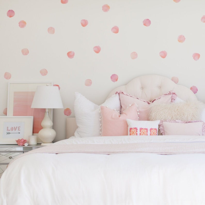 Watercolor Polka Dots Wall Decals Urbanwalls Pinks