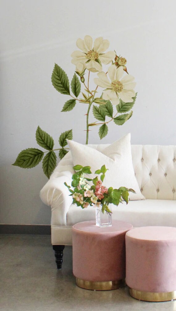 Secret Garden Large Decal Wall Décor Ayrshire Rose - Secret Garden Wall Decal Secret Garden Large Decal Wall Décor Ayrshire Rose - Secret Garden Wall Decal