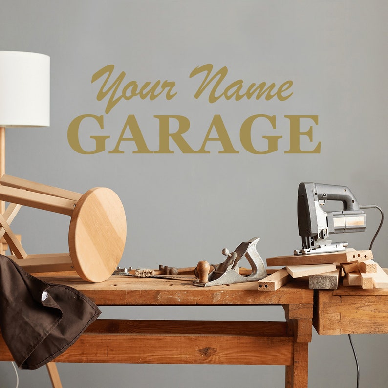 Garage Sticker Example Custom Garage Wall Decals | Urbanwalls - Etsy