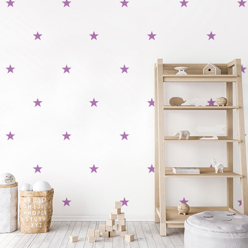 Five Point Stars Wall Decals Urbanwalls Lilac