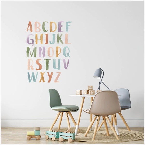 Letters Wall Decal Etsy