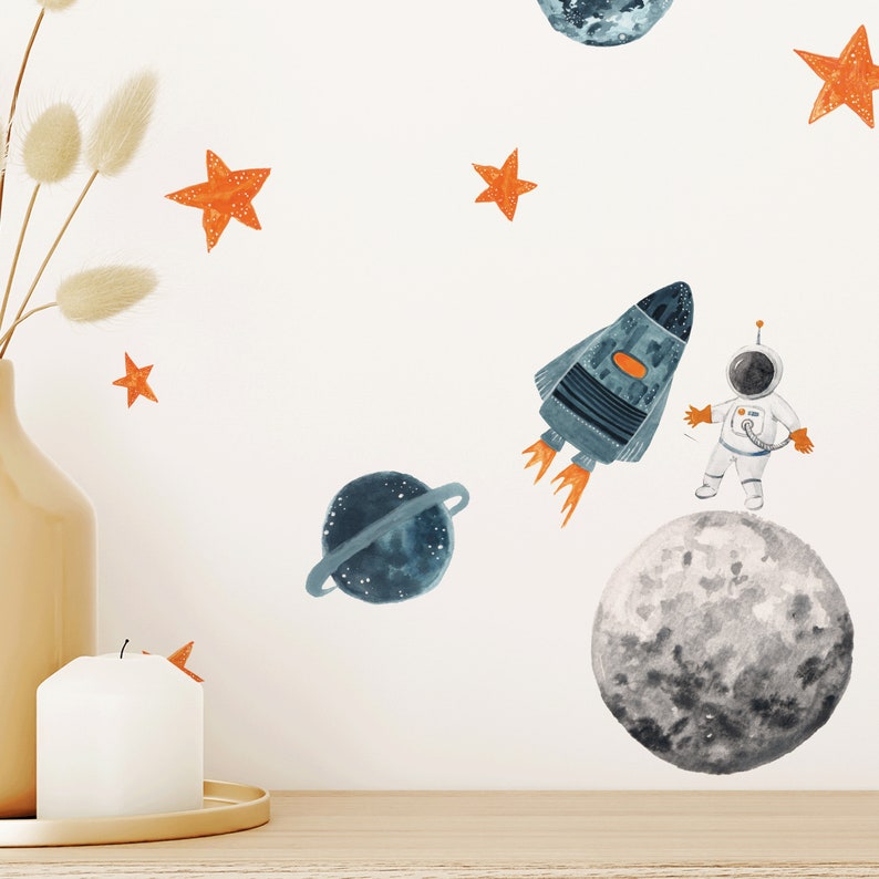 Little Space Explorer muurstickers Stadsmuren afbeelding 2