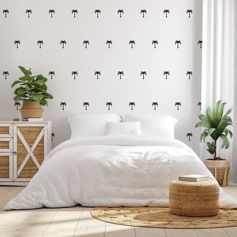 Palm Tree Wall Decals Urbanwalls Black