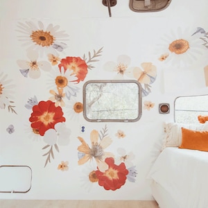 Pressed Floral Wall Decals Urbanwalls image 1