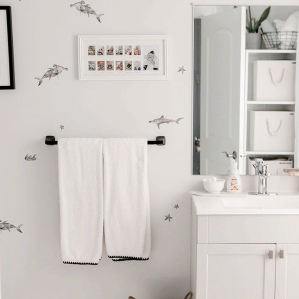 Grey Little Sharks Wall Decals | Urbanwalls