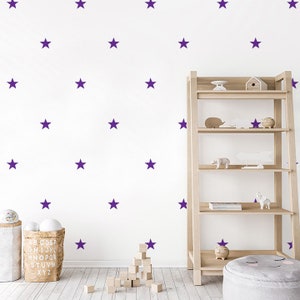 Five Point Stars Wall Decals Urbanwalls Purple