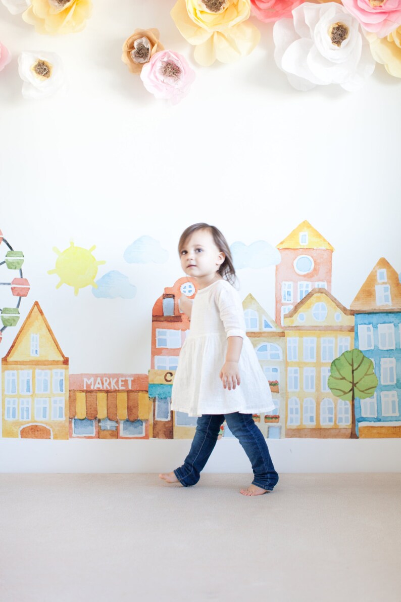 Vinyl Wall Sticker Decal Art Parisienne Market Place Etsy