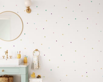 Mini Pastel Confetti Dots Wall Decals | Urbanwalls