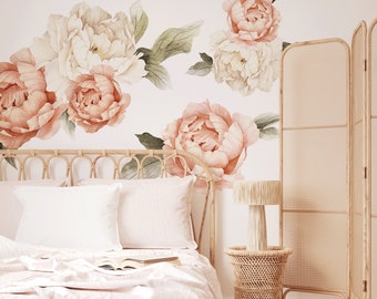 Summer Daze Peonies Half Order Wall Decals | Urbanwalls