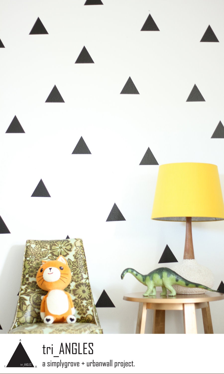 Vinyl Wall Sticker Decal Art - Triangles