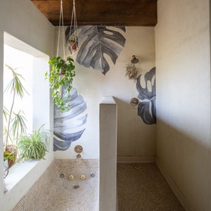 Stickers muraux feuilles de Monstera | Murs urbains