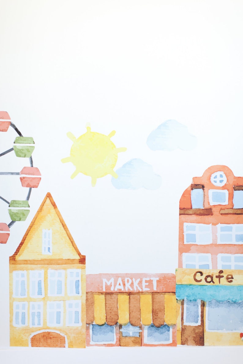 Vinyl Wall Sticker Decal Art Parisienne Market Place Etsy