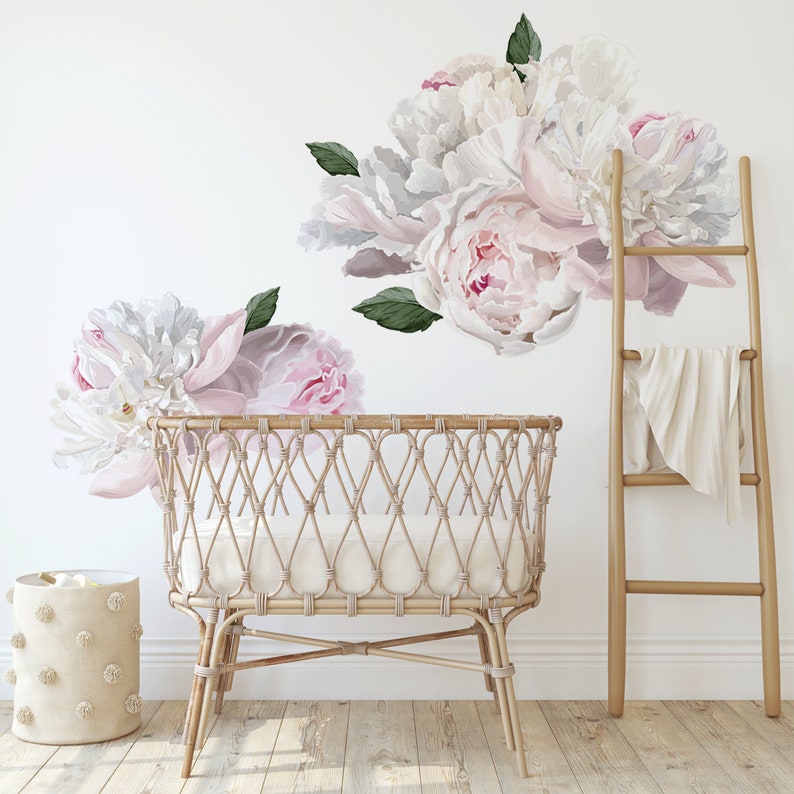 Peony Half Order Wall Decals Urbanwalls image 2