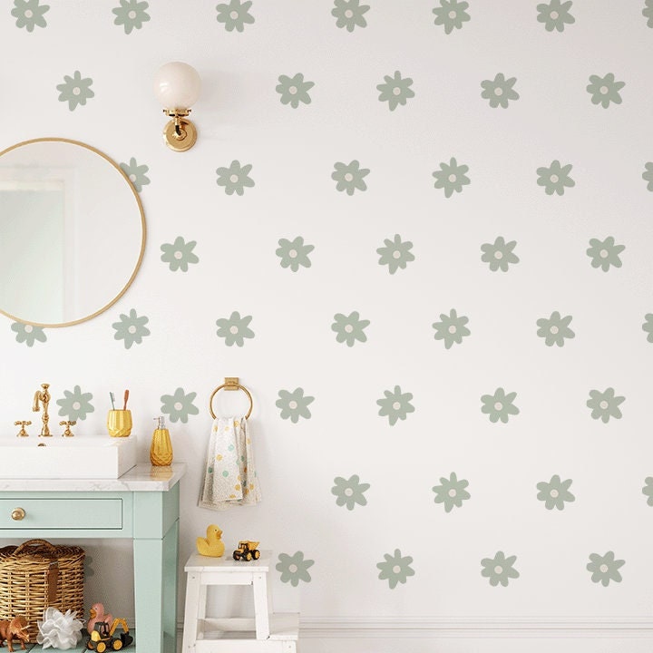 YSDYY 8 Autocollants Muraux De Marguerite, Simples Et Beaux, des Déchets De Fleurs De Dessins Animés Créatifs, Autocollants, Décoration De Réfrigérateur De Bricolage