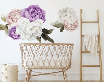 Royal Bliss Peonies Half Order Wall Decals | Urbanwalls