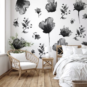 Salt Water and Ink Florals Wall Decals | Urbanwalls