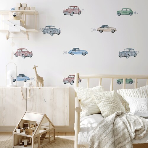 Cars Wall Decals Vinyl Wall Decals Wall Decor Car Wall Etsy