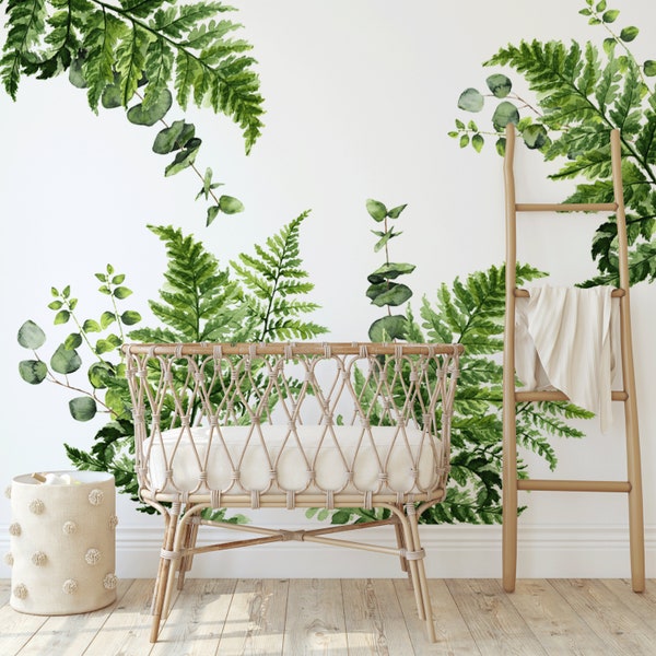 Ferns and Eucalyptus Wall Decals | Urbanwalls