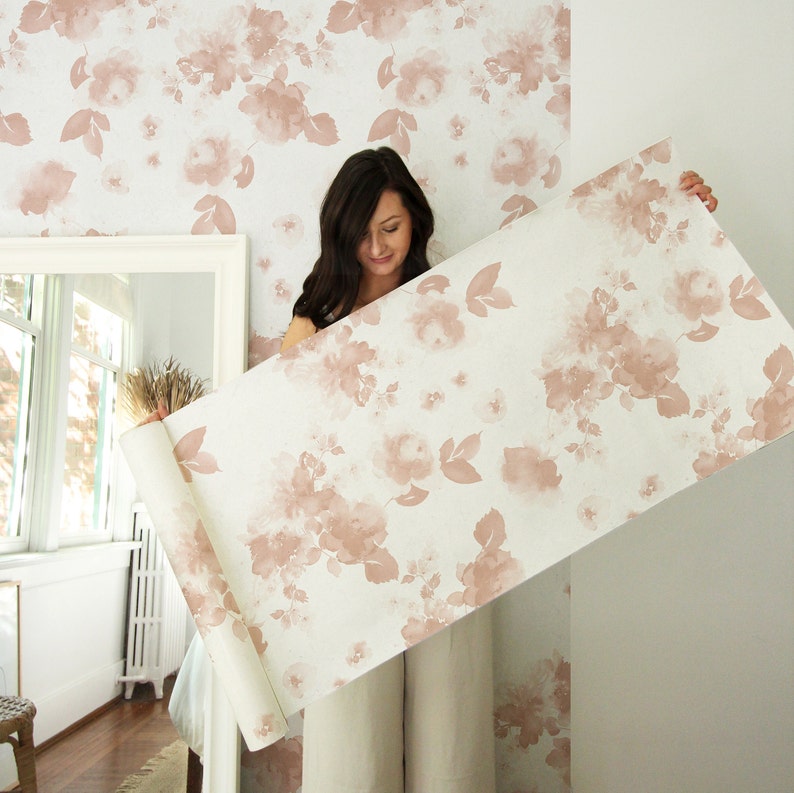 Marigold Wallpaper in Blush Urbanwalls 8ft