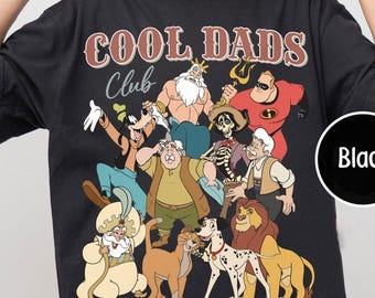 Disney Cool Dads Club Shirt, Retro Father Day Tee, Goofy Mufasa King Triton Apparel, Magic Kingdom Family Vacation Trip, Best Papa Gifts
