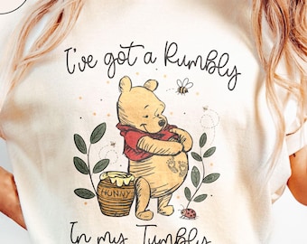 Disney I've got a Rumbly In my Tumbly Shirt, Mommy To Bee, Winnie The Pooh Pregnancy Reveal Shirt, Pooh Mommy Pregnant Tee, New Mom Gift