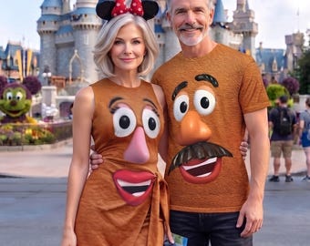 Mr Potato Head Costume Wrap Skort Dress, Toy Story Characters Cosplay, Mr Potato Shirt, Pixar Costume For Men, Tee Halloween Cosplay Outfit