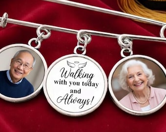 Custom Graduation Gift Label Pin Photo Text Charm, Memorial Graduation Gift For Him/Her, 2026 Graduation Label Pin Gift