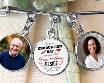 Custom Graduation Gift Label Pin Photo Text Charm, Memorial Graduation Gift For Him/Her, 2026 Graduation Label Pin Gift