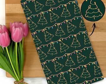 Subtle F*ck Trump Christmas Hand Towel, Political Home Decor, Holiday Xmas Towel, Funny Liberal Gift, Subtle Anti-Trump, FDT Holiday Towel