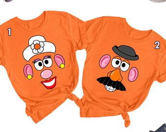 Mr and Mrs Potato Couple Shirt, Toy Story Potato Head Matching Shirt, Movie Couple Family Shirt, Honeymoon Outfit, Birthday Gifts