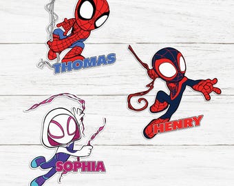 Personalized Spidey & His Amazing Friends Magnet Wdw Cruise, Spidey Wdw Stateroom Door Wdw Wish Magnet, Spiderman Magnet