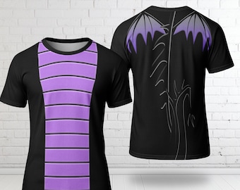 Dragon Maleficent Cosplay Costume 3D All Over Printed Shirt, Magic Kingdom Villain Halloween Hoodie, Sleeping Beauty Cosplay T-Shirt