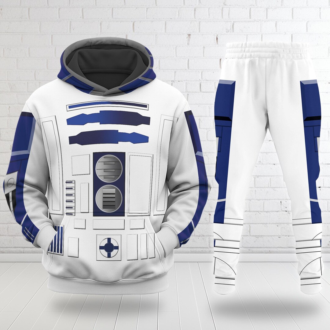 R2 D2 Costume T-shirt, Tracksuit 3D Printed Sweatshirt, Star Wars ...
