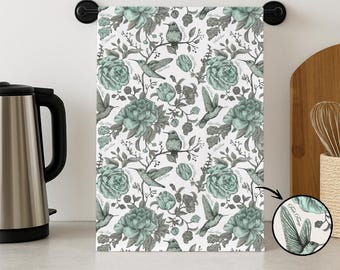 Subtle F*ck Trump Towel, Tea Towel, Flower Garden Kitchen Towel, Anti Maga Hand Towel, Political Gift, No King Towel