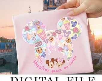 Disney Happiest Place on Earth Png,Magic Kingdom Png, Disneyland Castle Png, Disney World Trip Png, Magic Castle Mickey Minnie Png