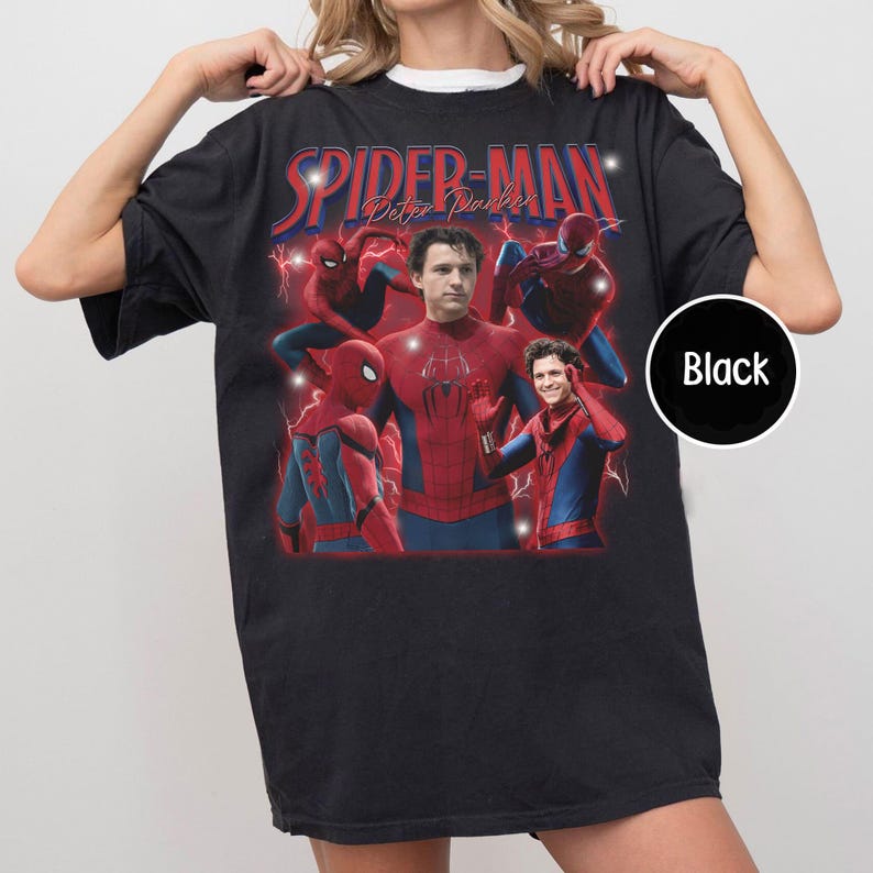 Spiderman Peter Parker Spider Hero Movie 90s Shirt, Spiderman A Brand New Day Tee, MCU Marvel Superhero Tee, Disney Trip Shirt bild 1