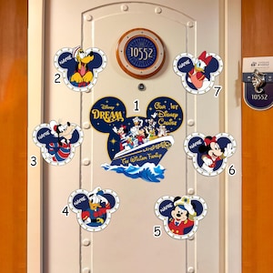Personalized Our 1st Disney Cruise Ship Family Magnet, Custom 1st Cruise Magnet For Cruise Ship Magnet Cruise Door Magnet Disney Wish Magnet