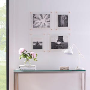 8x10&quot; Photo Floating Acrylic Clear Picture Frame (Frame Size 12x15&quot;)