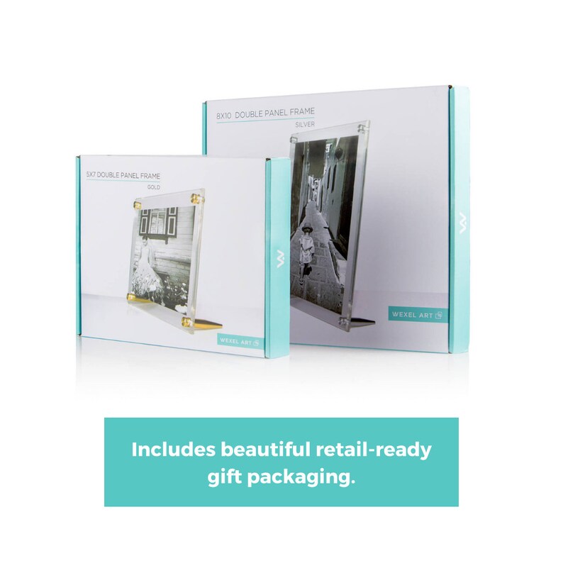 Acrylic Bevel Tabletop Float Frame for 8x10