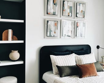 16x20x3 Modern Acrylic Shadowbox Frame with Linen Canvas