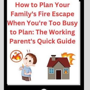 Family Fire Escape Plan Guide | Printable Home Safety Checklist | Emergency Evacuation Template | Digital Download PDF