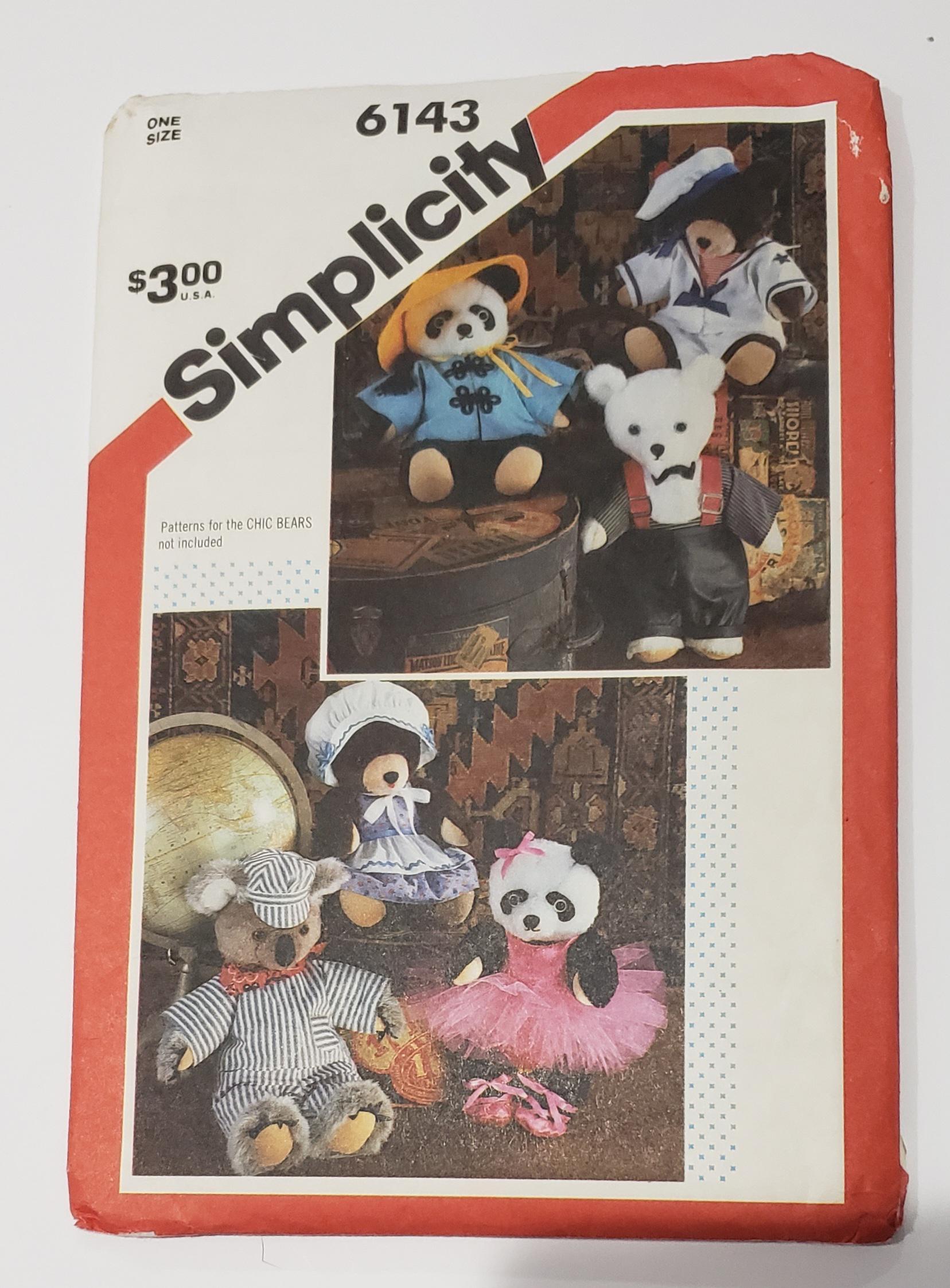 New Uncut Craft Pattern You Choose Simplicity 7661 6143 9228 7043 6053 ...