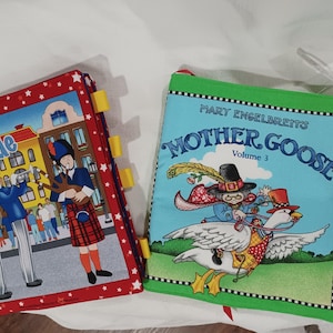 Fabric Soft Cloth Baby Toddler Child Children&#39;s Books Mother Goose Volume 3 or Heroes on Parade