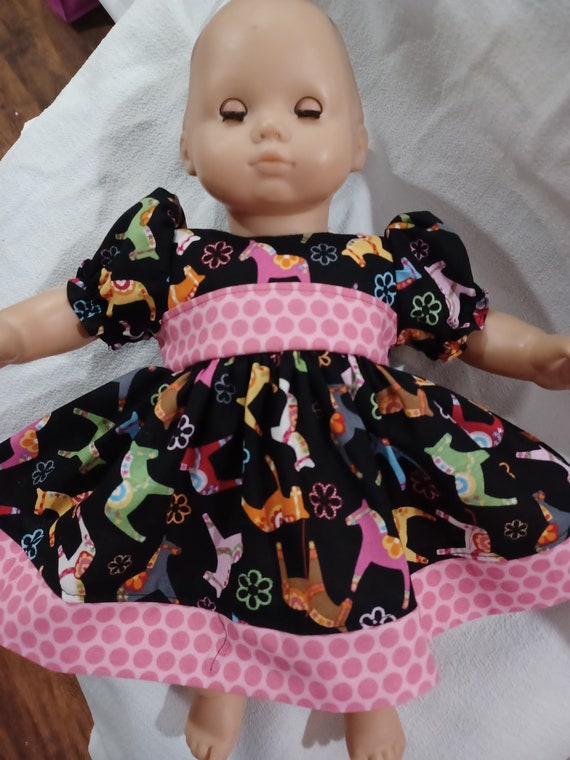 14 15 16 American Made Girl Baby Doll Clothes Black N Colorful